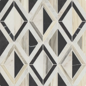 Arlo Honed Marble Mosaic Tile in Warm Blend - marble tile
